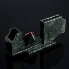 Набор настольный "Куб", 30х10х13,5 см, креноид, лемезит - Фото 3