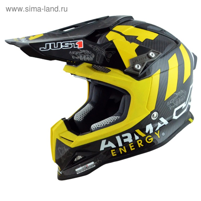 Шлем Just1 J12 Arma Energy, S, Carbon Gloss - Фото 1