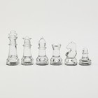 Шахматы стеклянные, король 6 х 2 см, пешка 3 х 2 см, доска 24 х 24 см - Фото 3