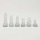 Шахматы стеклянные, король 6 х 2 см, пешка 3 х 2 см, доска 24 х 24 см - Фото 4