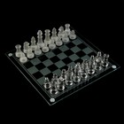 Шахматы стеклянные, король 6 х 2 см, пешка 3 х 2 см, доска 24 х 24 см - Фото 5