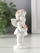 Фигурка полистоун «Ангел-девочка в розовом венке с розами», 12×5.2×3.3 см, МИКС - Фото 3