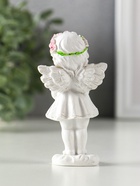 Фигурка полистоун «Ангел-девочка в розовом венке с розами», 12×5.2×3.3 см, МИКС - Фото 4