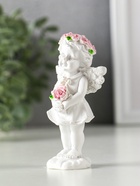 Фигурка полистоун «Ангел-девочка в розовом венке с розами», 12×5.2×3.3 см, МИКС - Фото 5