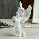 Фигурка полистоун «Ангел в розовом венке с сердцем из роз», 15×7.8×5.5 см, МИКС - Фото 5