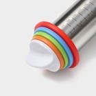 Скалка с ограничителями кондитерская KONFINETTA, 43×5.5 см, рабочая часть 35 см - Фото 5