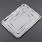 Противень, 39.5×29.5 см, нержавеющая сталь, серебристый - Фото 1