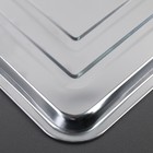 Противень, 39.5×29.5 см, нержавеющая сталь, серебристый - Фото 3