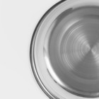 Пароварка-яйцеварка из нержавеющей стали «Вейлер», 18×22 см, стеклянная крышка, цвет хромированный - фото 8433548
