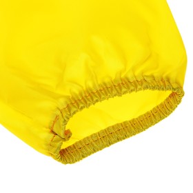 Фартук-накидка с рукавами для труда, 610 х 440 мм, 3 кармана, рост 120-146 см, Calligrata, жёлтый, длина рукава 34 см