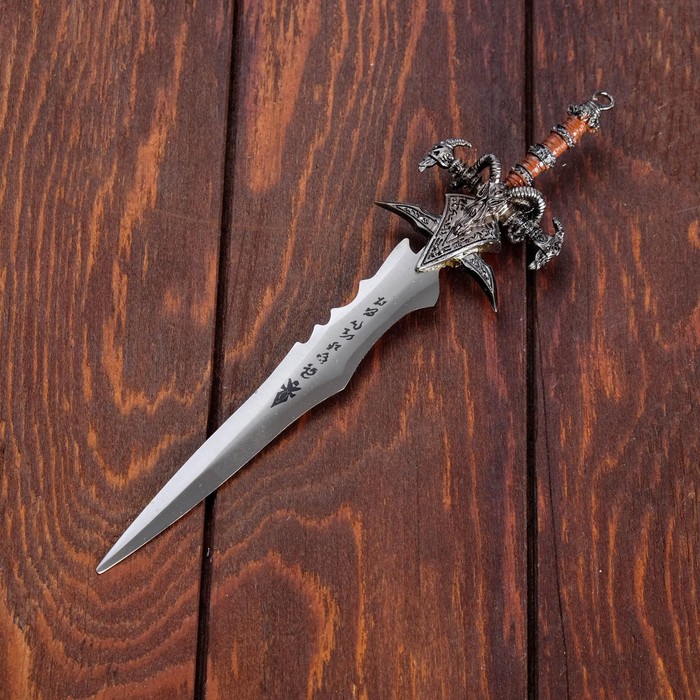 Сувенирный меч на подставке, 8,5х3,5х27 см - фото 1908425314