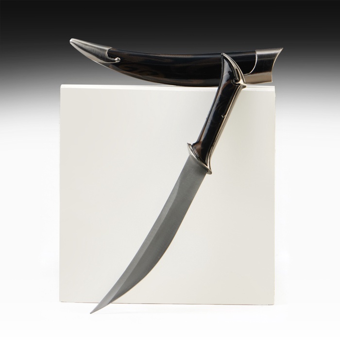 Макет оружия «Сувенирный нож. Узор», чёрный в чехле, пластик, 28 см - Фото 1