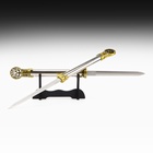 Макет оружия «Сувенирный кинжал на подставке 2в1. Лотос», подарочный набор, рукоять под голографию, 59 см - Фото 1