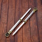 Макет оружия «Сувенирный кинжал на подставке 2в1. Лотос», подарочный набор, рукоять под голографию, 59 см - Фото 6