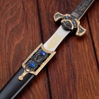 Макет оружия «Сувенирный кинжал. Алмаз», клинок хром, чехол чёрный с камнями, 36 см - Фото 3