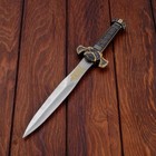 Макет оружия «Сувенирный кинжал. Алмаз», клинок хром, чехол чёрный с камнями, 36 см - Фото 4