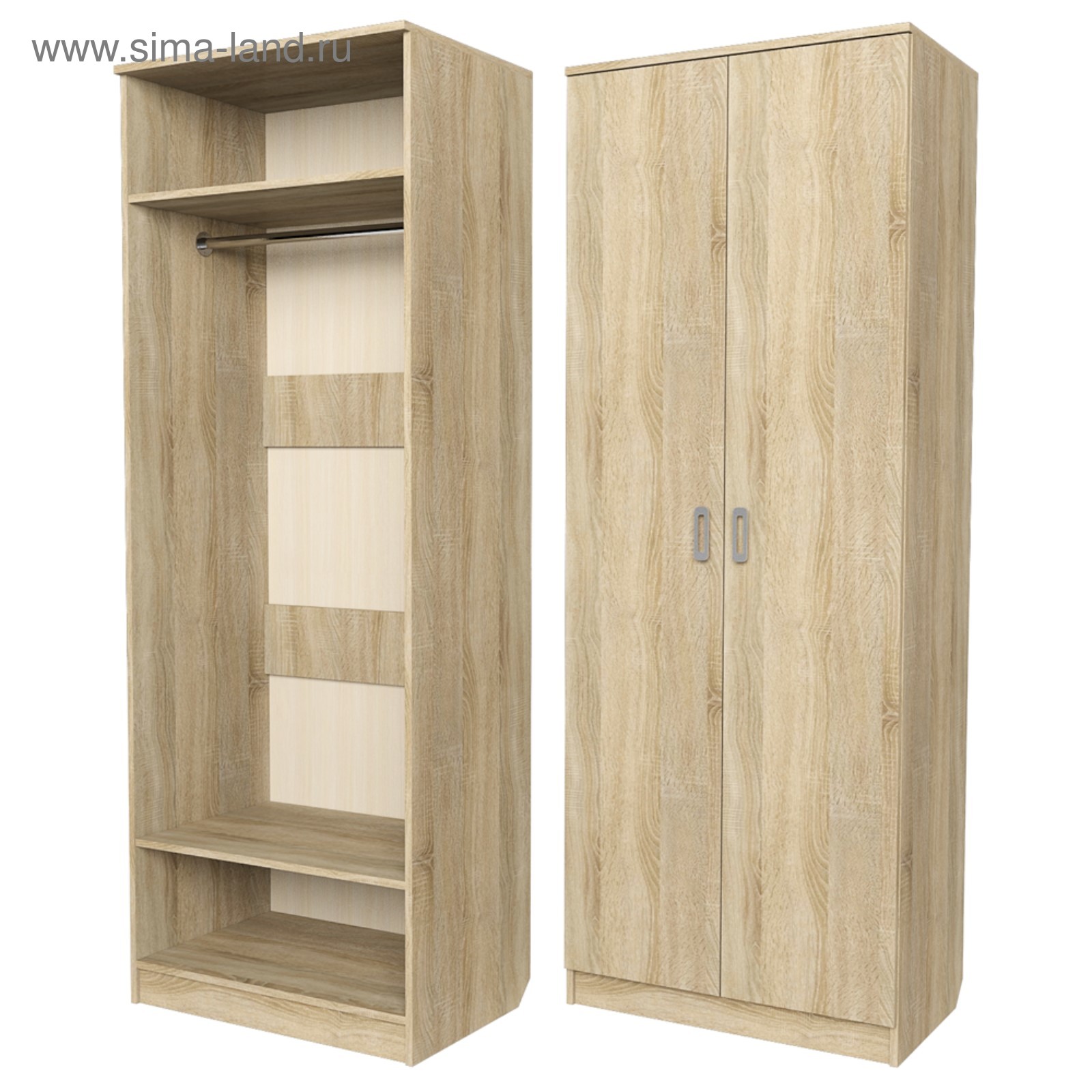 Шкаф Альянс-1, 740х470х2000, Дуб сонома светлый (4102275) - Купить по ...