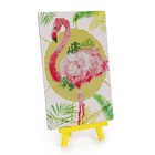 Алмазная мозаика с частичным заполнением на подставке «Фламинго», 13×19 см, картон - Фото 2