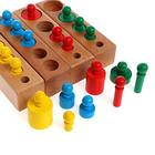 Развивающая игрушка «Цилиндры. Больше-меньше», цветные, набор - Фото 3