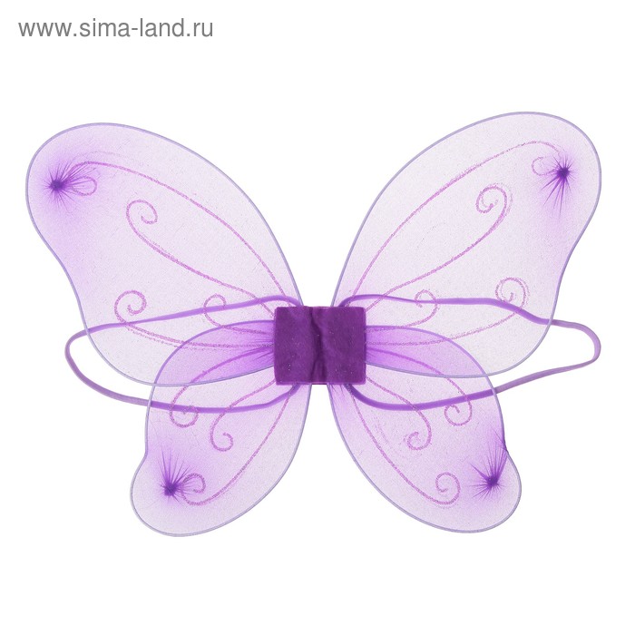 Карнавальные крылья «Фея», фиолетовые - Фото 1