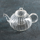 Чайник заварочный со стеклянной крышкой и ситом «Диана», 1 л, 21,5×13×13,5 см - Фото 1