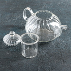 Чайник заварочный со стеклянной крышкой и ситом «Диана», 1 л, 21,5×13×13,5 см - Фото 2