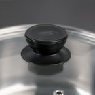 Набор посуды из нержавеющей стали, 3 предмета: кастрюли 1 л, 1,4 л, 1,8 л, d=15/17/18,5 см, крышки, индукция - Фото 3