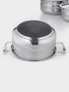 Набор кастрюль «Ясмин», 4 шт.: 2 л, 2.7 л, 3.5 л, 4.5 л, d=17/19/21/23 см, индукция, нержавеющая сталь - Фото 4