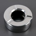 Пепельница «Круг», d=9.3 см, нержавеющая сталь, серебристая - Фото 1