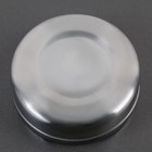 Пепельница «Круг», d=9.3 см, нержавеющая сталь, серебристая - Фото 3