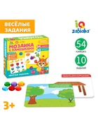 Мозаика «Весёлые задания», по методике Монтессори, 54 камешка, 10 заданий, 3+ МИКС - Фото 7