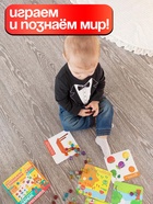 Мозаика «Весёлые задания», по методике Монтессори, 54 камешка, 10 заданий, 3+ - Фото 3