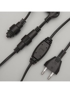 Гирлянда «Занавес» 2 × 1.5 м, IP44, УМС, тёмная нить, 360 LED, свечение синее, 220 В - Фото 12