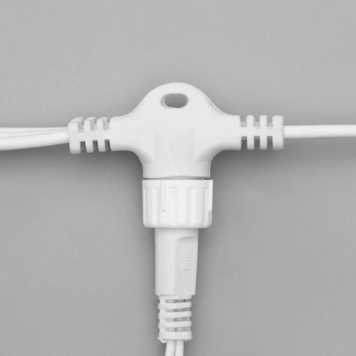 Гирлянда «Занавес» 2 × 1.5 м, IP44, УМС, белая нить, 360 LED, свечение тёплое белое, 220 В - фото 1899645589