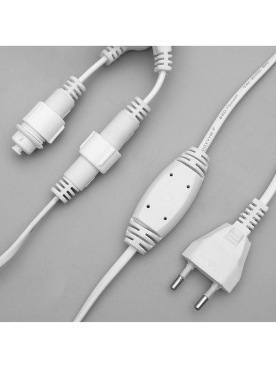 Гирлянда «Занавес» 2×3 м, IP44, УМС, белая нить, 760 LED, свечение тёплое белое, 220 В