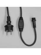 Гирлянда "Занавес" 2 х 1.5 м , IP65, УМС, тёмная нить каучук, 300 LED, свечение белое, 220 В - Фото 9