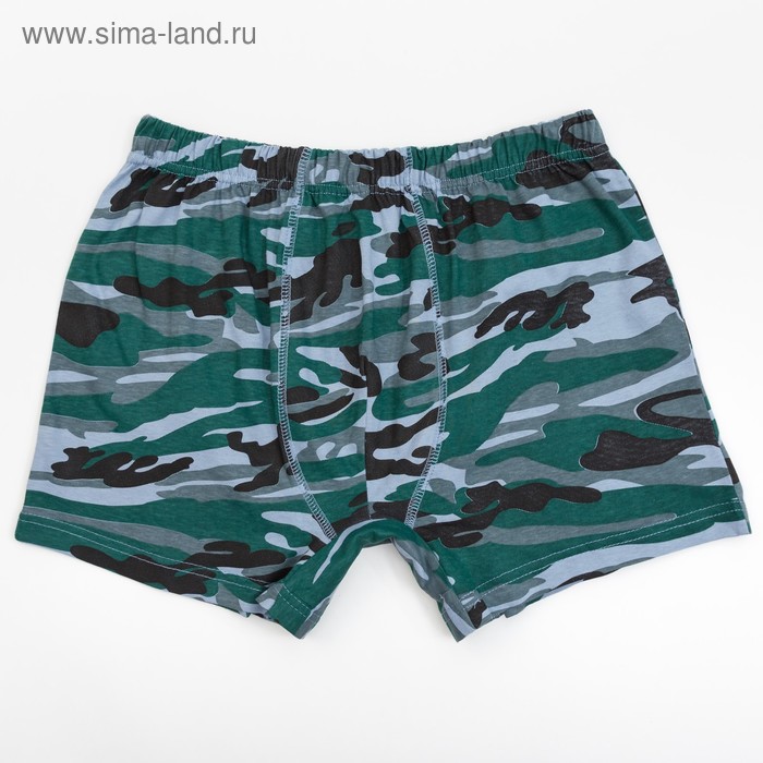 Трусы мужские боксеры цвет серый камуфляж, р-р 50 - Фото 1