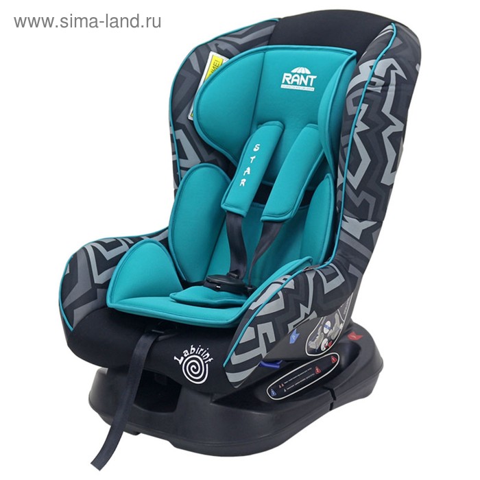 Автокресло детское Rant Star Labirint, группа 0/1 (0-18 кг), цвет малахит - Фото 1