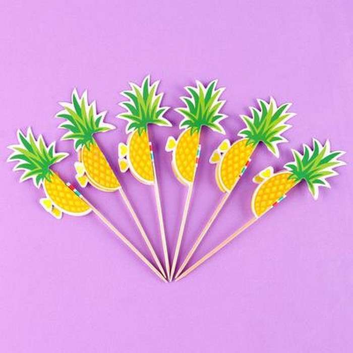 Шпажки «Ананас», набор 6 шт. - Фото 1