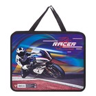 Папка с ручками А4, 330 х 260 х 75 мм, пластиковая, ручки-тесьма, RACER - Фото 1