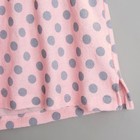 Пижама женская (майка, шорты) 836/1 принт горох цвет розово-серый, р-р 46 - Фото 8