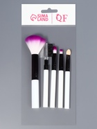 Набор кистей для макияжа COLOR POWER, 5 шт., чёрный, белый - Фото 5