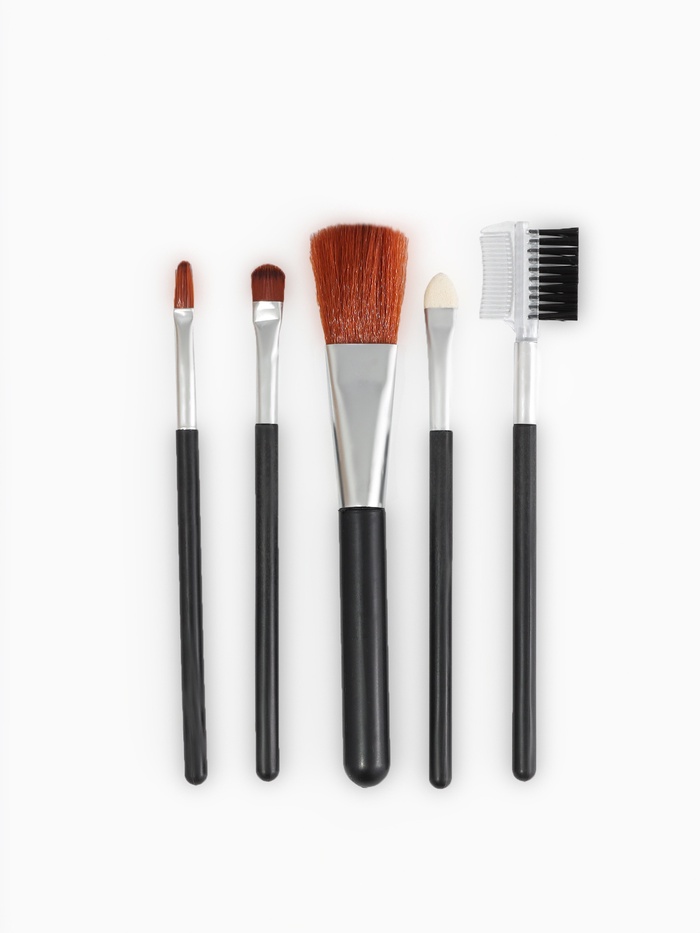Набор кистей для макияжа SMOKY, 5 шт., чёрный - Фото 1