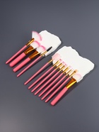 Набор кистей для макияжа COLOR POWER pink, 12 шт., футляр, розовый - Фото 3