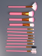 Набор кистей для макияжа COLOR POWER pink, 12 шт., футляр, розовый - Фото 4