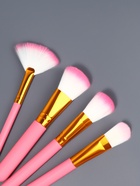 Набор кистей для макияжа COLOR POWER pink, 12 шт., футляр, розовый - Фото 5