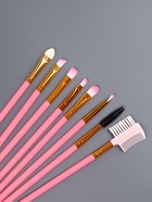 Набор кистей для макияжа COLOR POWER pink, 12 шт., футляр, розовый - Фото 6