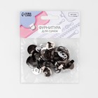 Кнопки магнитные, d=14 мм, 10 шт., цвет чёрный - Фото 3