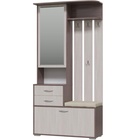 Шкаф с вешалкой «Домино», 1000×360×2020 мм, цвет бодега тёмный / светлый - Фото 1