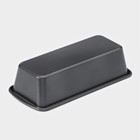 Форма для выпечки Доляна «Жаклин», 22.5×10.5×5.5 см, антипригарное покрытие, чёрная - Фото 3